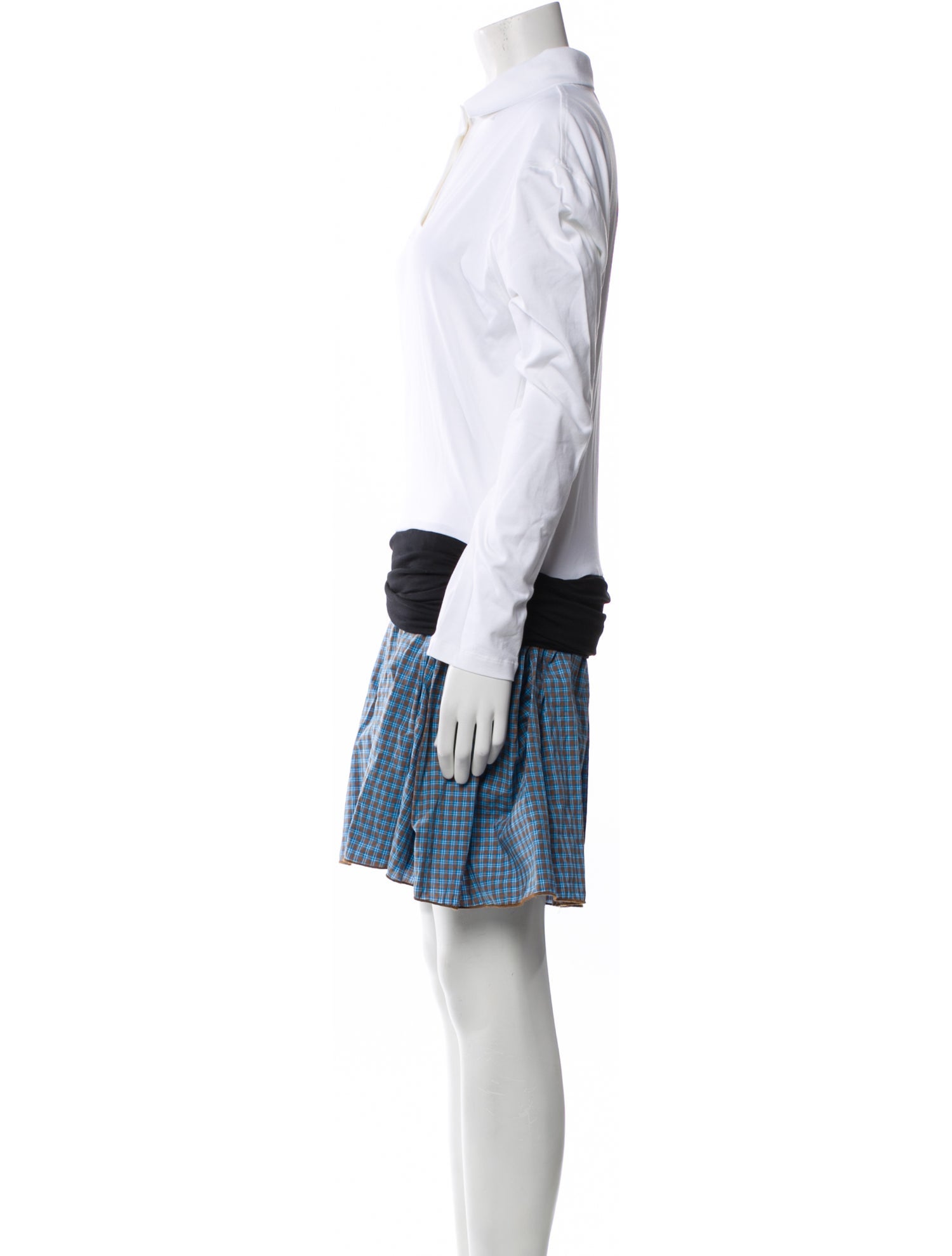 Gimaguas Colorblock Pattern Mini Dress