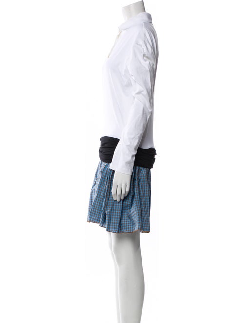 Gimaguas Colorblock Pattern Mini Dress