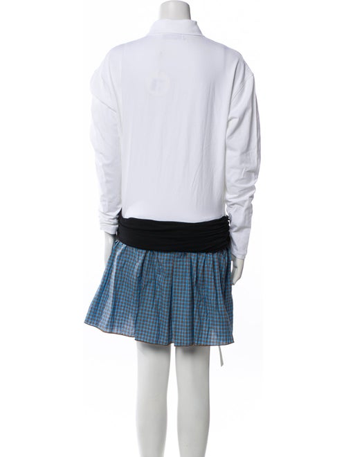 Gimaguas Colorblock Pattern Mini Dress