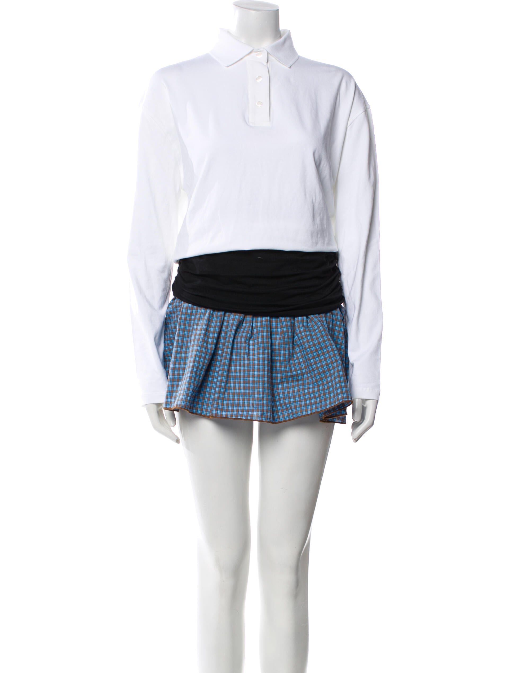 Gimaguas Plaid Print Mini Dress