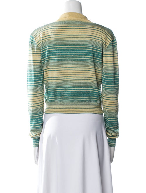 Gimaguas Striped Mock Neck Crop Top