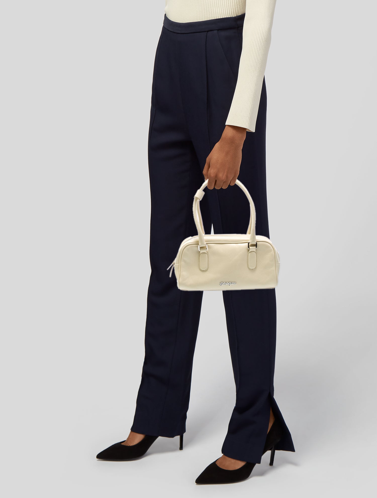 Gimaguas Leather Top Handle Bag