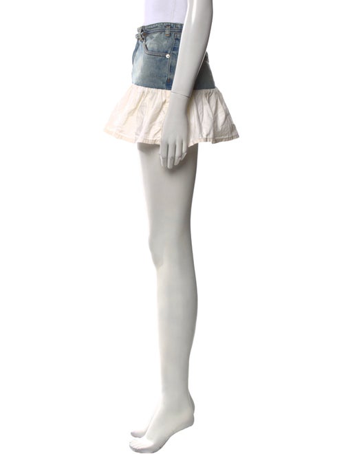 Gimaguas Colorblock Pattern Mini Skirt