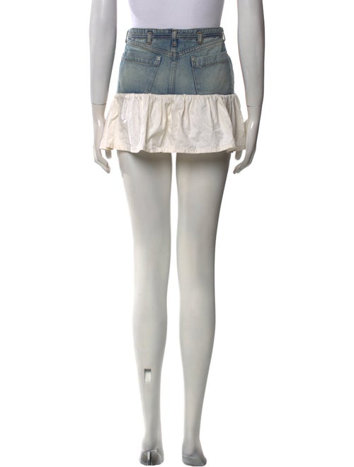 Gimaguas Colorblock Pattern Mini Skirt