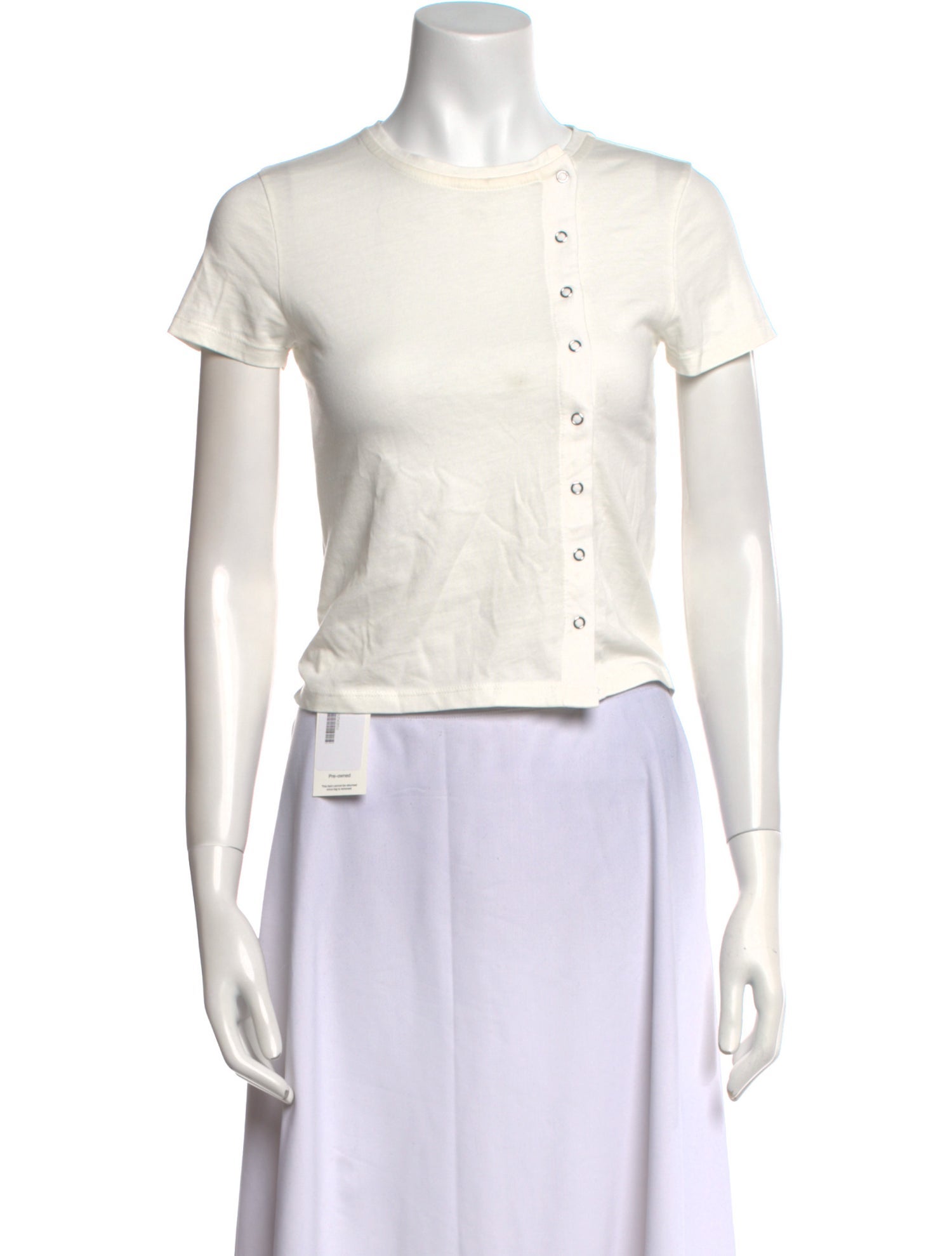Gimaguas Crew Neck Short Sleeve Crop Top