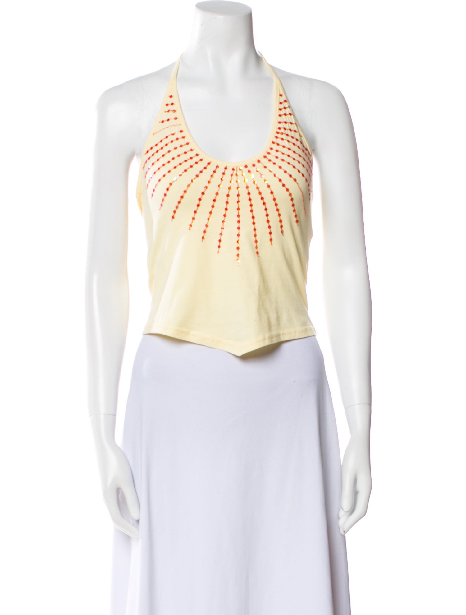 Gimaguas Halterneck Sleeveless Crop Top