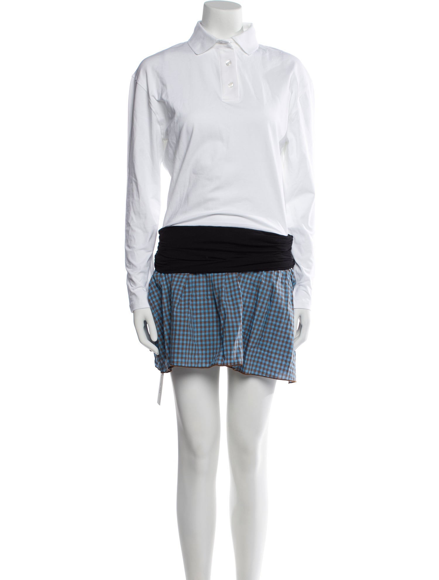 Gimaguas Plaid Print Mini Dress w/ Tags