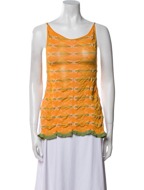 Gimaguas Printed Scoop Neck Top