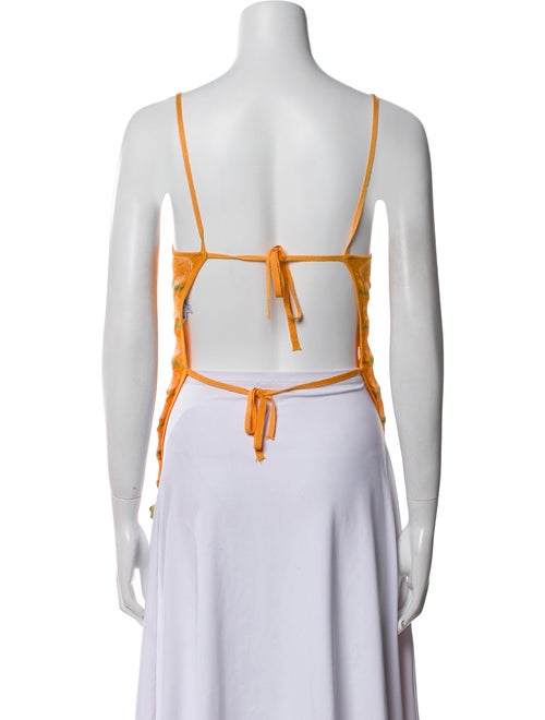 Gimaguas Printed Scoop Neck Top