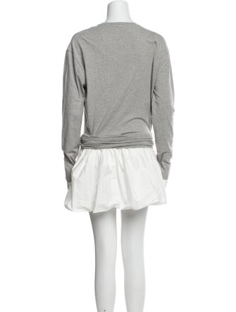 Gimaguas Bateau Neckline Mini Dress