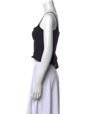 Gimaguas Square Neckline Sleeveless Crop Top