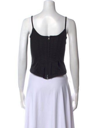 Gimaguas Square Neckline Sleeveless Crop Top