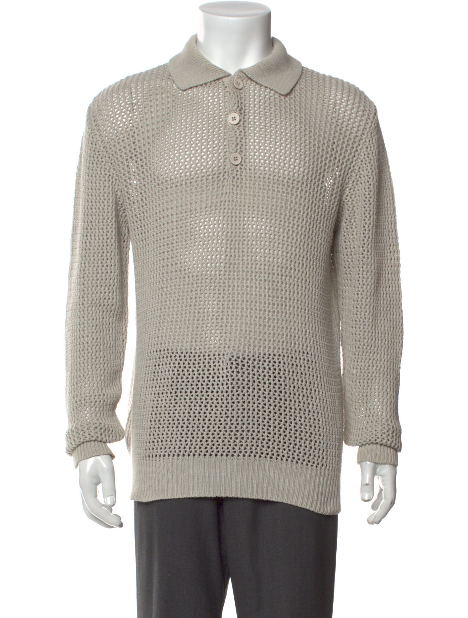 Gimaguas Mock Neck Long Sleeve Polo Sweater