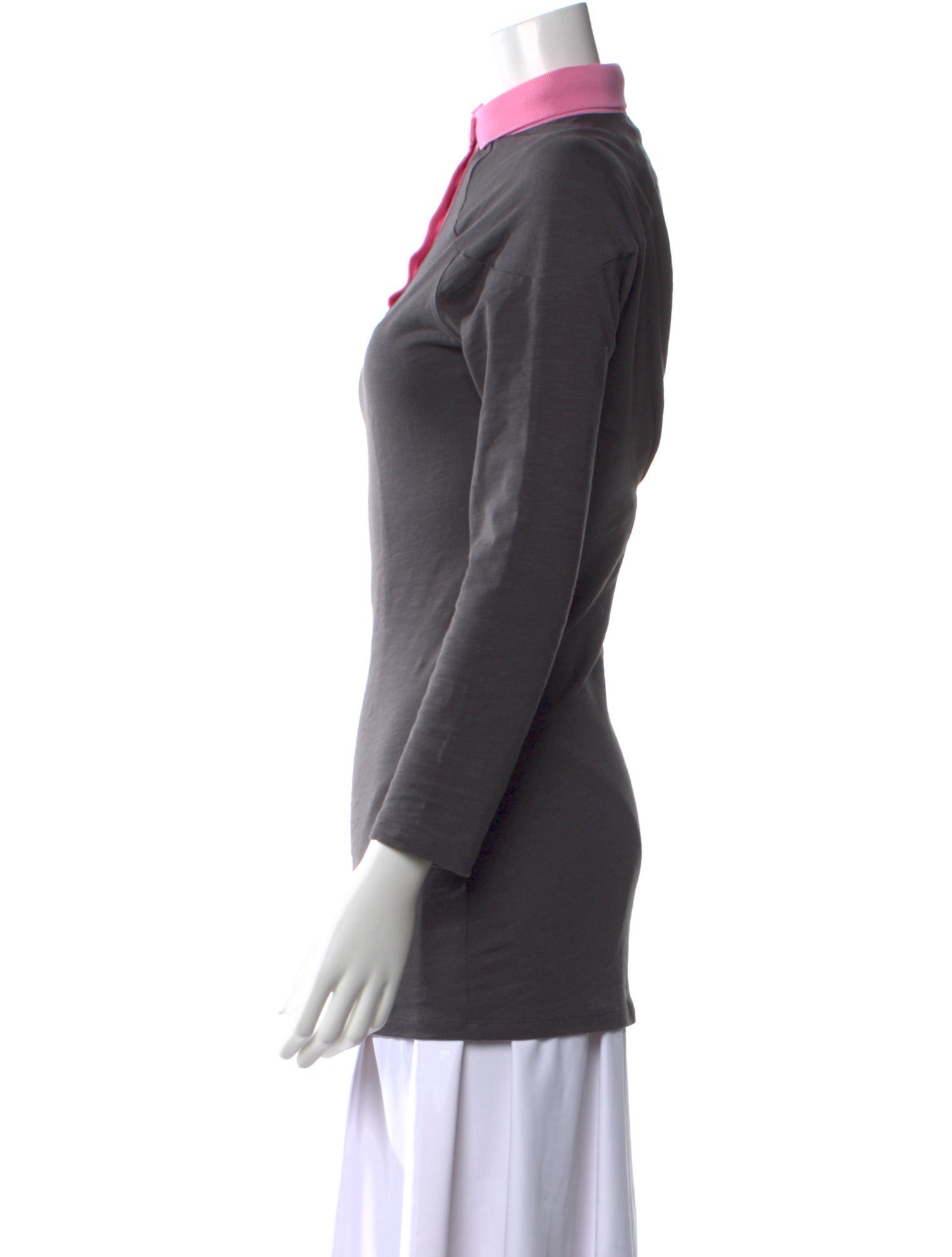 Gimaguas Mock Neck Three-Quarter Sleeve Polo