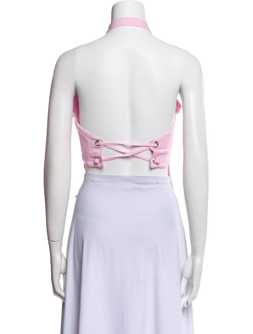 Gimaguas Halterneck Sleeveless Crop Top