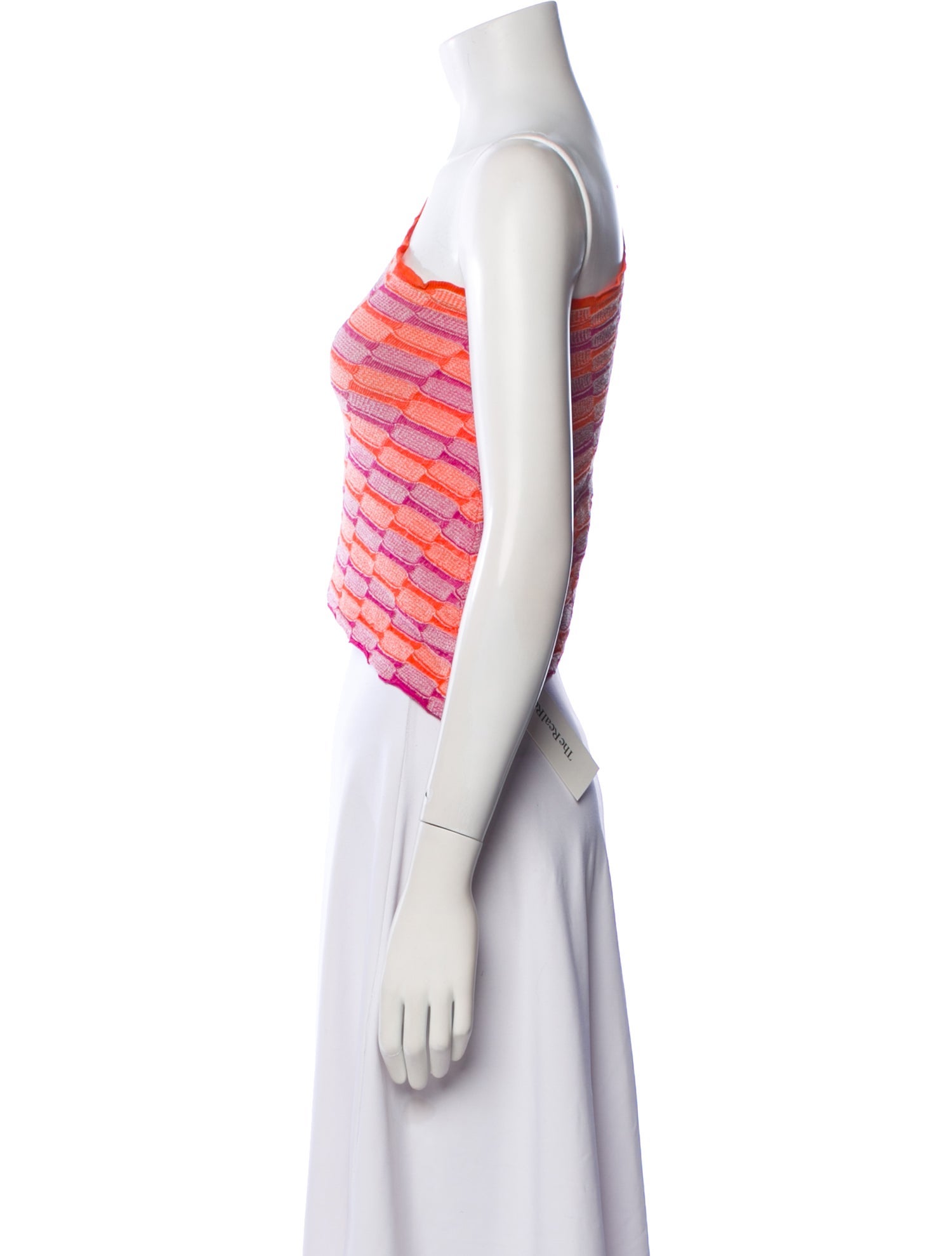 Gimaguas Striped One-Shoulder Crop Top