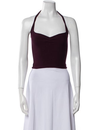 Gimaguas Halterneck Sleeveless Crop Top