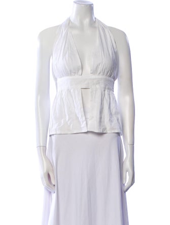 Gimaguas V-Neck Sleeveless Crop Top