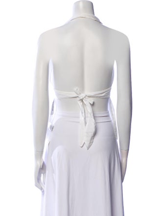 Gimaguas V-Neck Sleeveless Crop Top