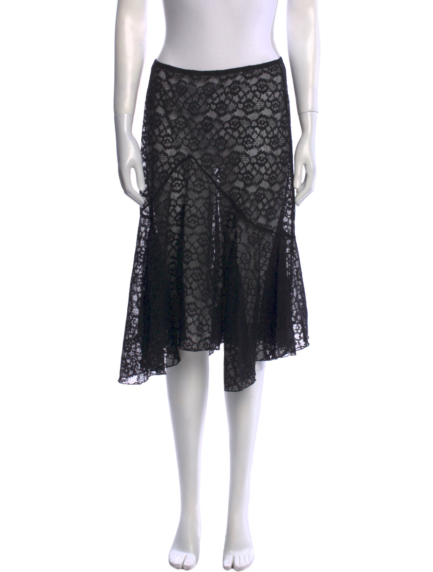 Gimaguas Lace Pattern Knee-Length Skirt