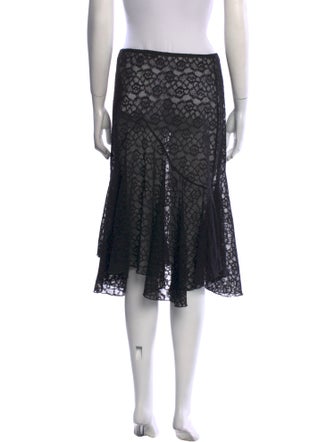 Gimaguas Lace Pattern Knee-Length Skirt