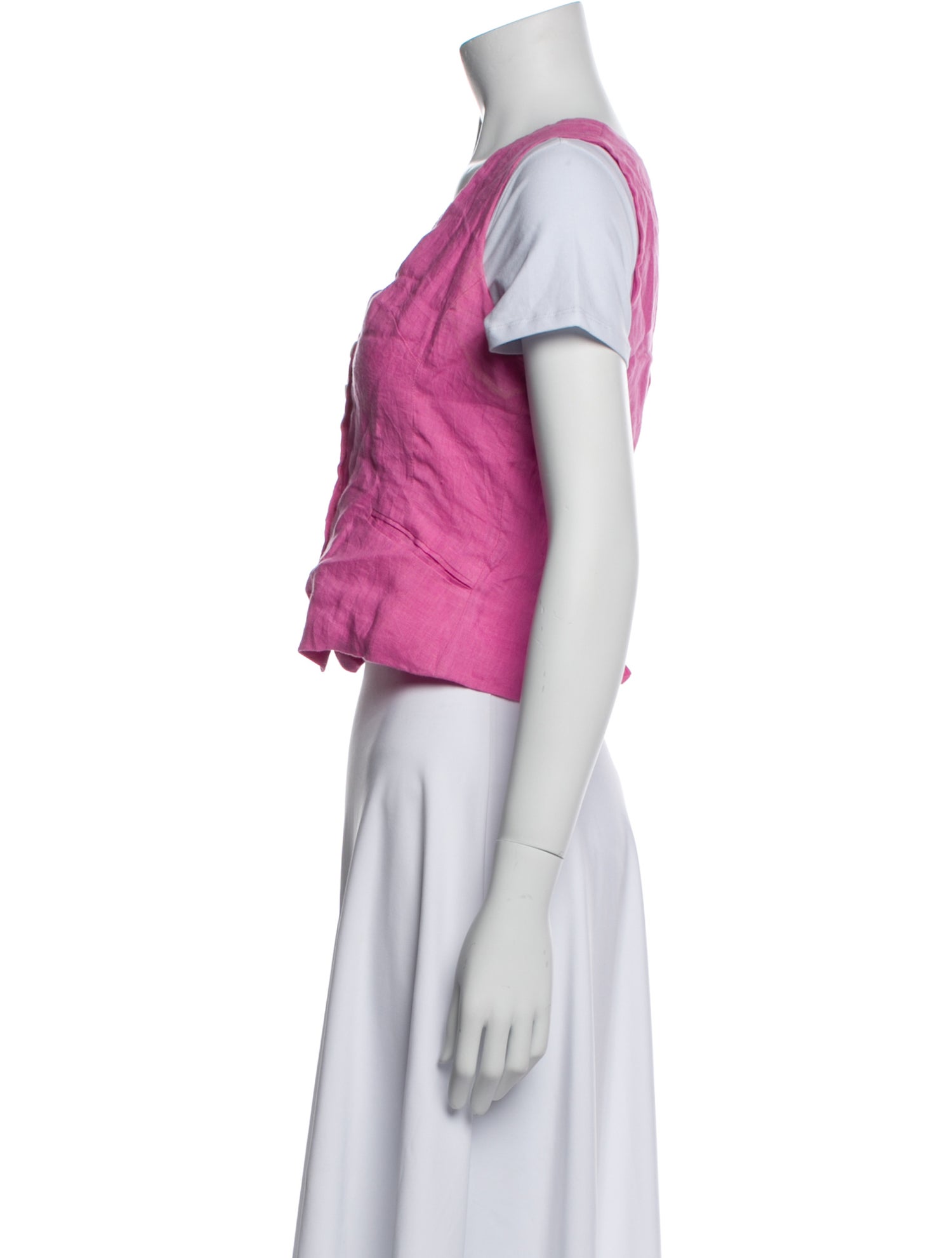 Gimaguas Linen Striped Vest