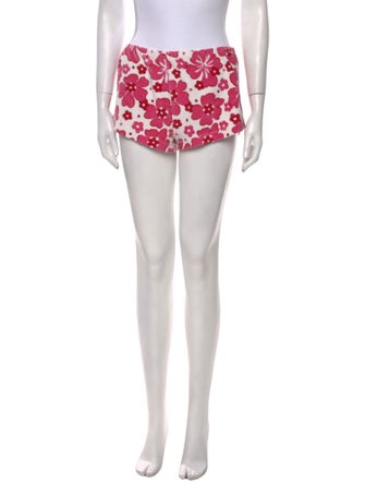 Gimaguas Floral Print Mini Shorts