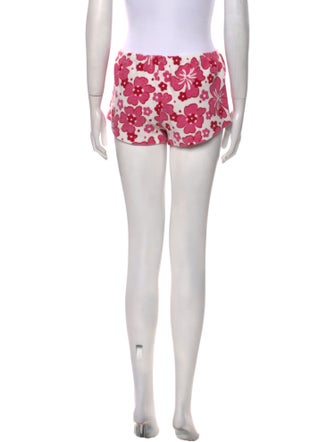 Gimaguas Floral Print Mini Shorts