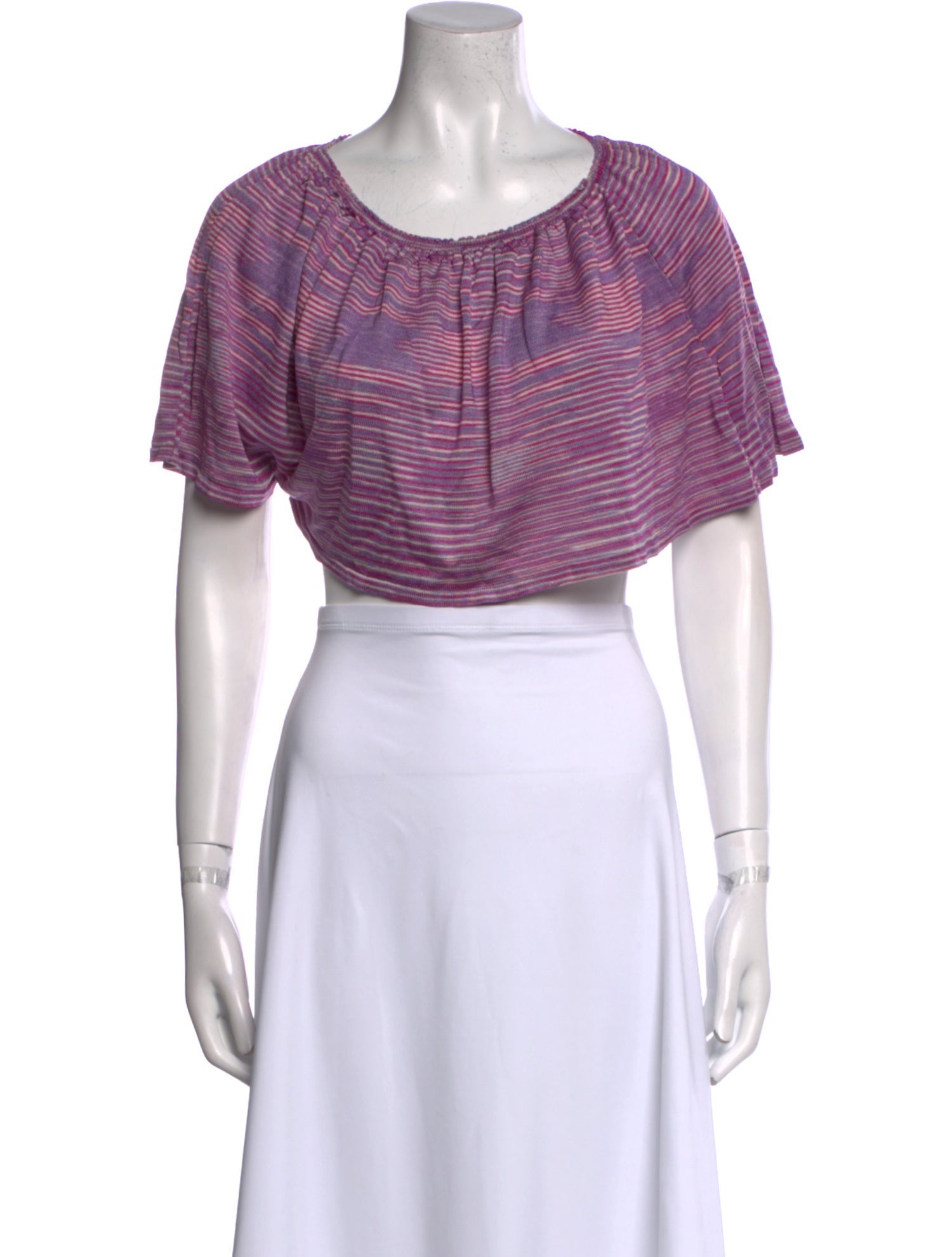 Gimaguas Printed Scoop Neck Crop Top w/ Tags