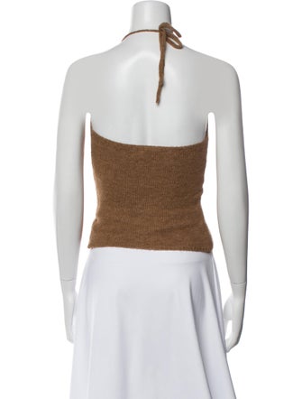 Gimaguas Wool Halterneck Crop Top