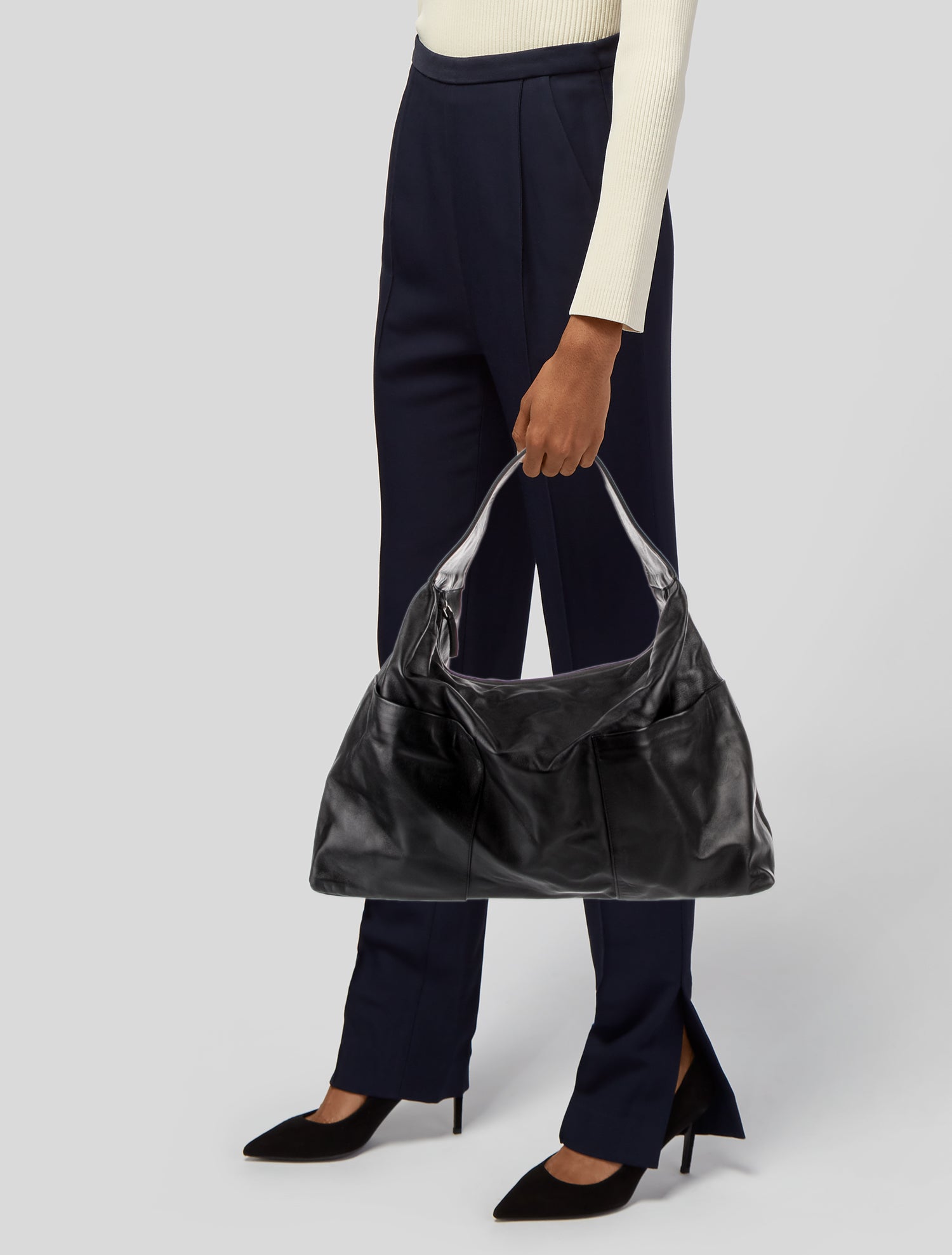 Gimaguas Leather Top Handle Bag