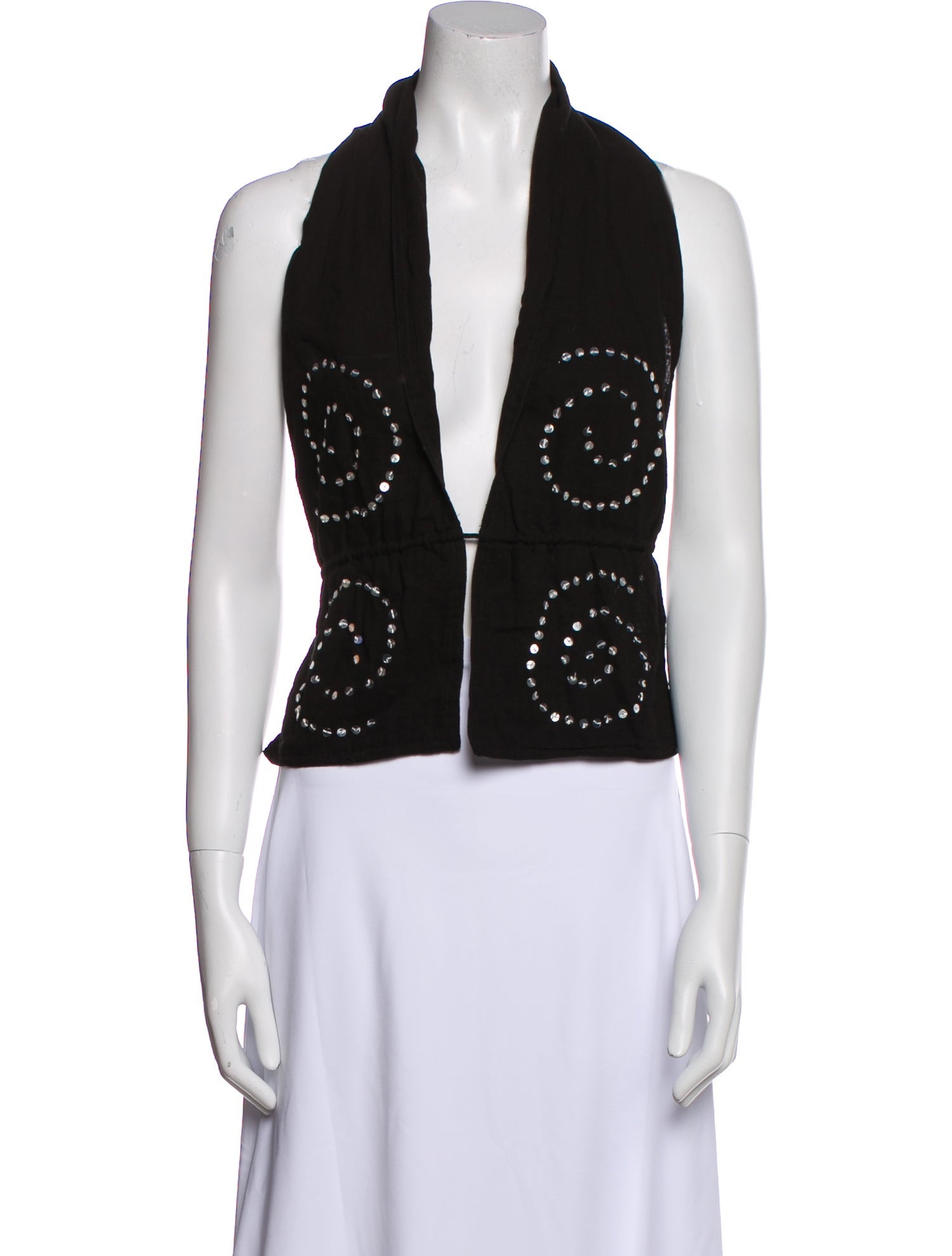 Gimaguas V-Neck Sleeveless Crop Top