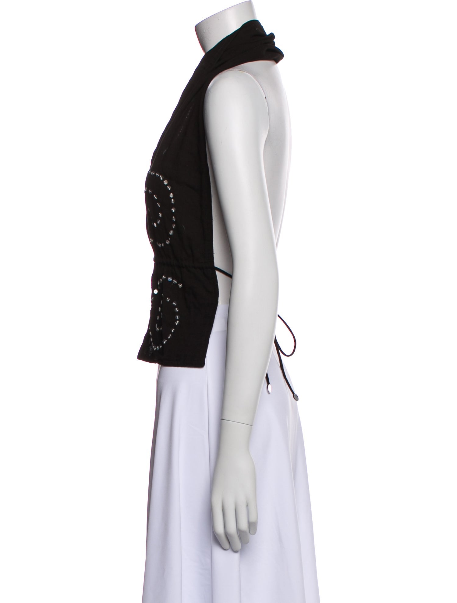 Gimaguas V-Neck Sleeveless Crop Top