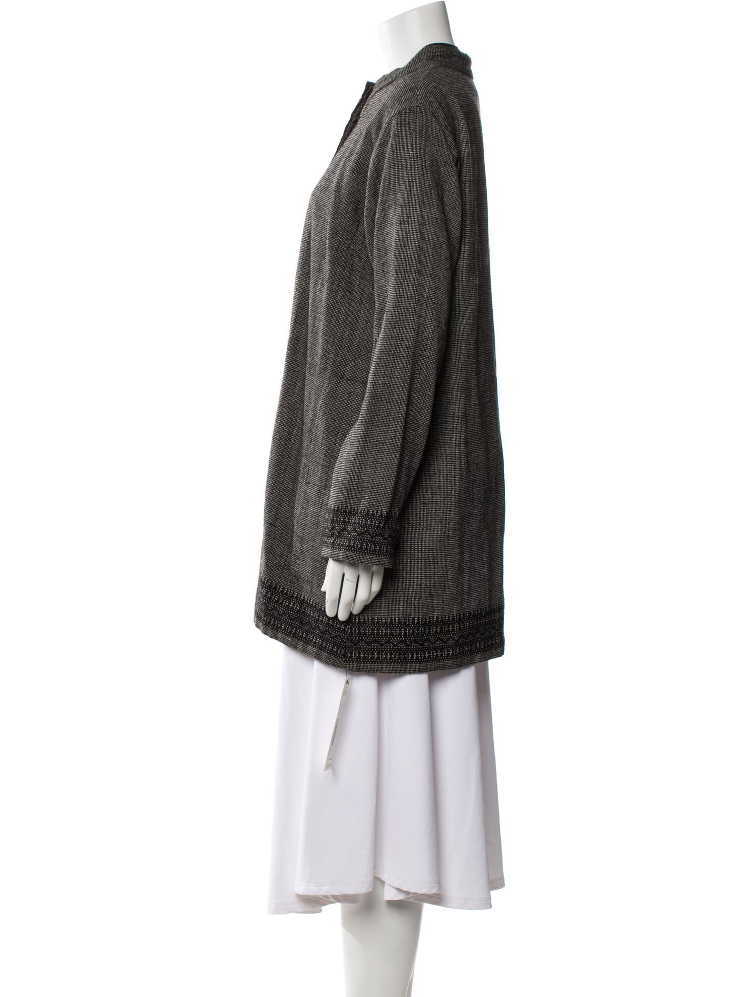 HaaT Wool Striped Coat