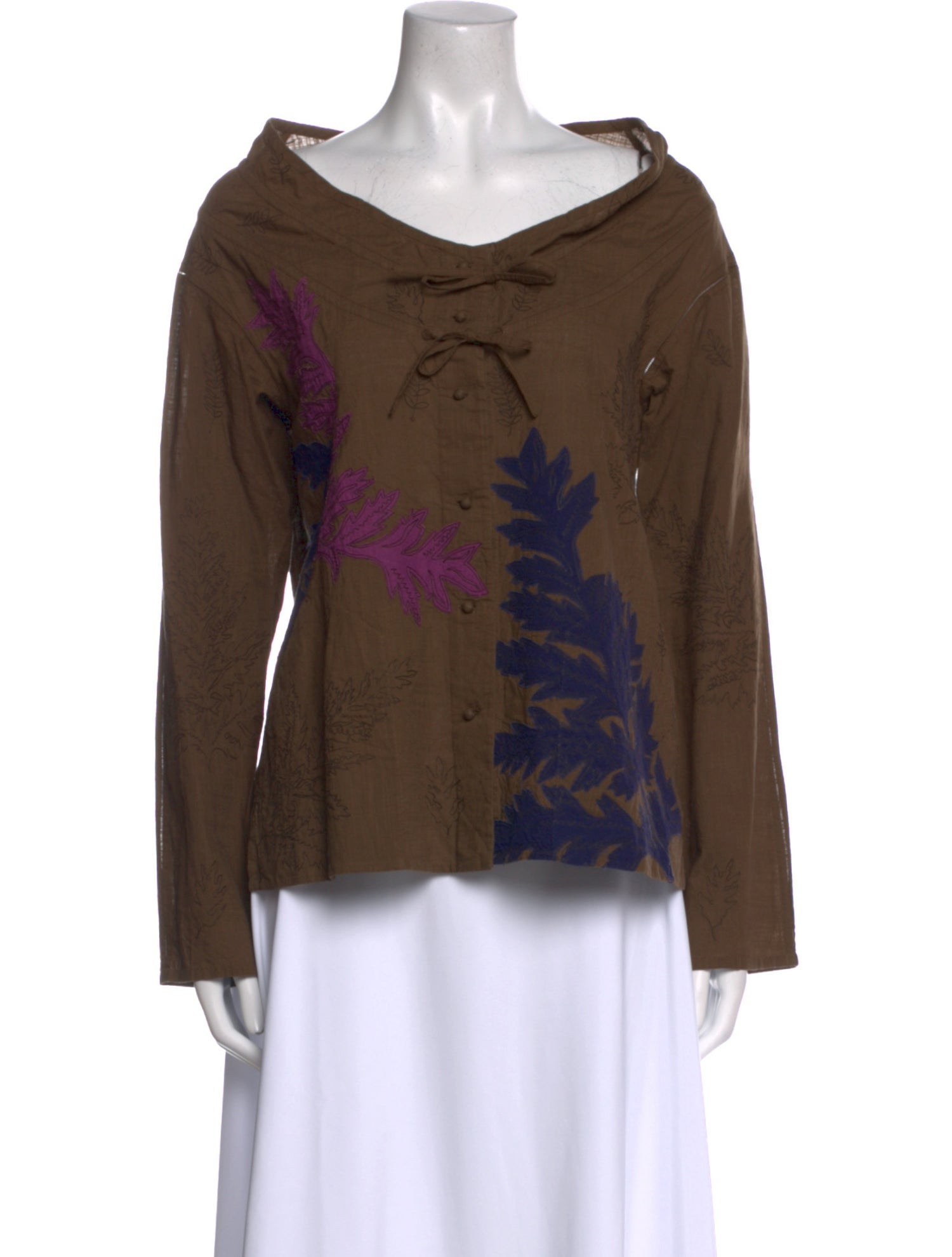 HaaT Graphic Print Cowl Neck Sweatshirt