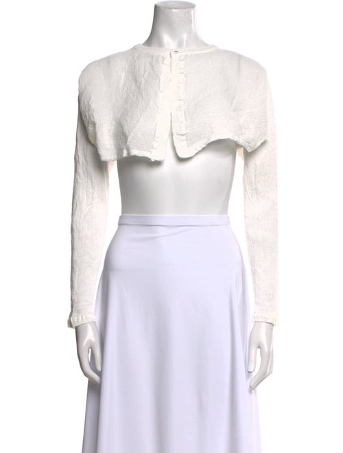 HaaT Scoop Neck Long Sleeve Crop Top