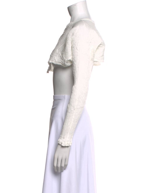 HaaT Scoop Neck Long Sleeve Crop Top