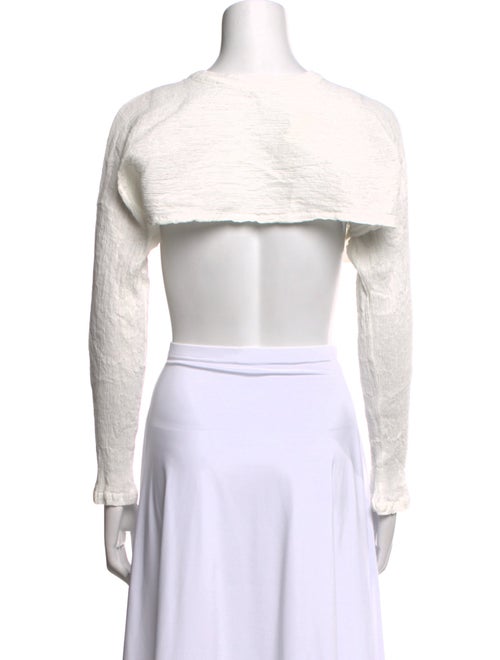 HaaT Scoop Neck Long Sleeve Crop Top