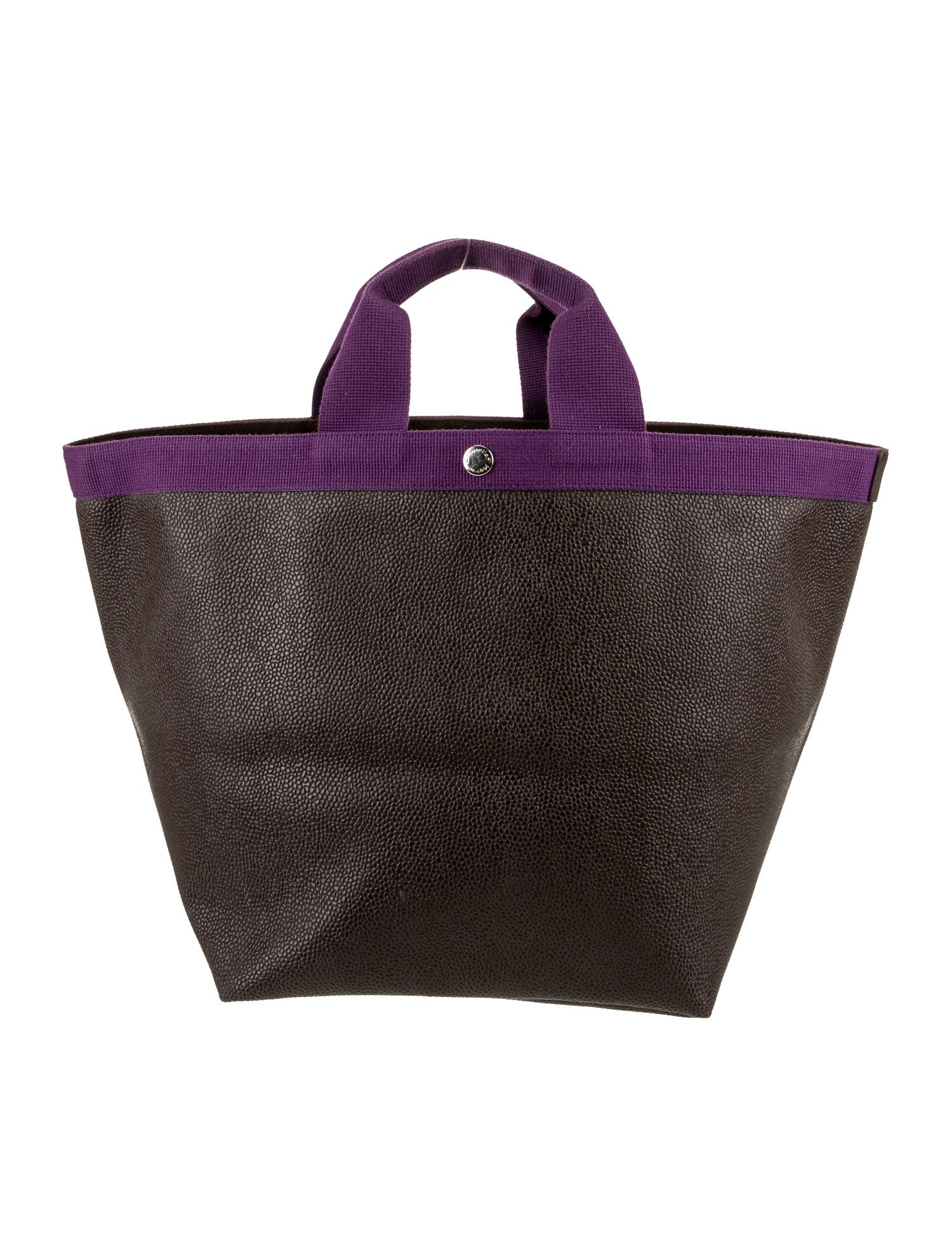 Hervé Chapelier Embossed Leather Tote
