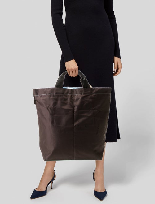 Hervé Chapelier Nylon Top Handle Bag