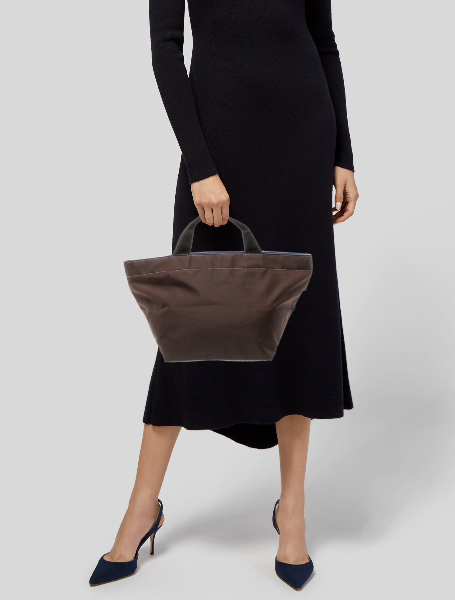 Hervé Chapelier Nylon Top Handle Bag