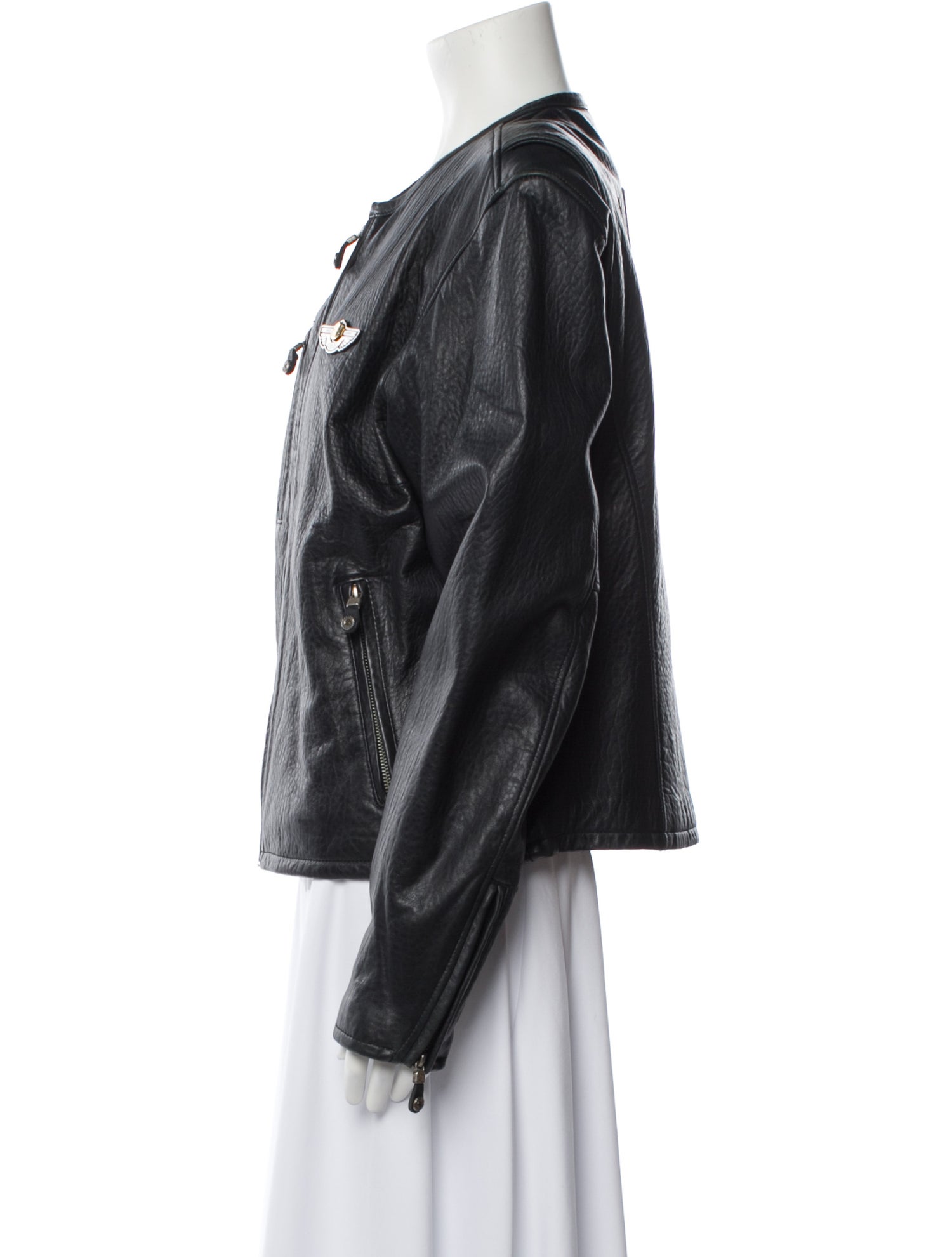 Harley Davidson Vintage Leather Biker Jacket