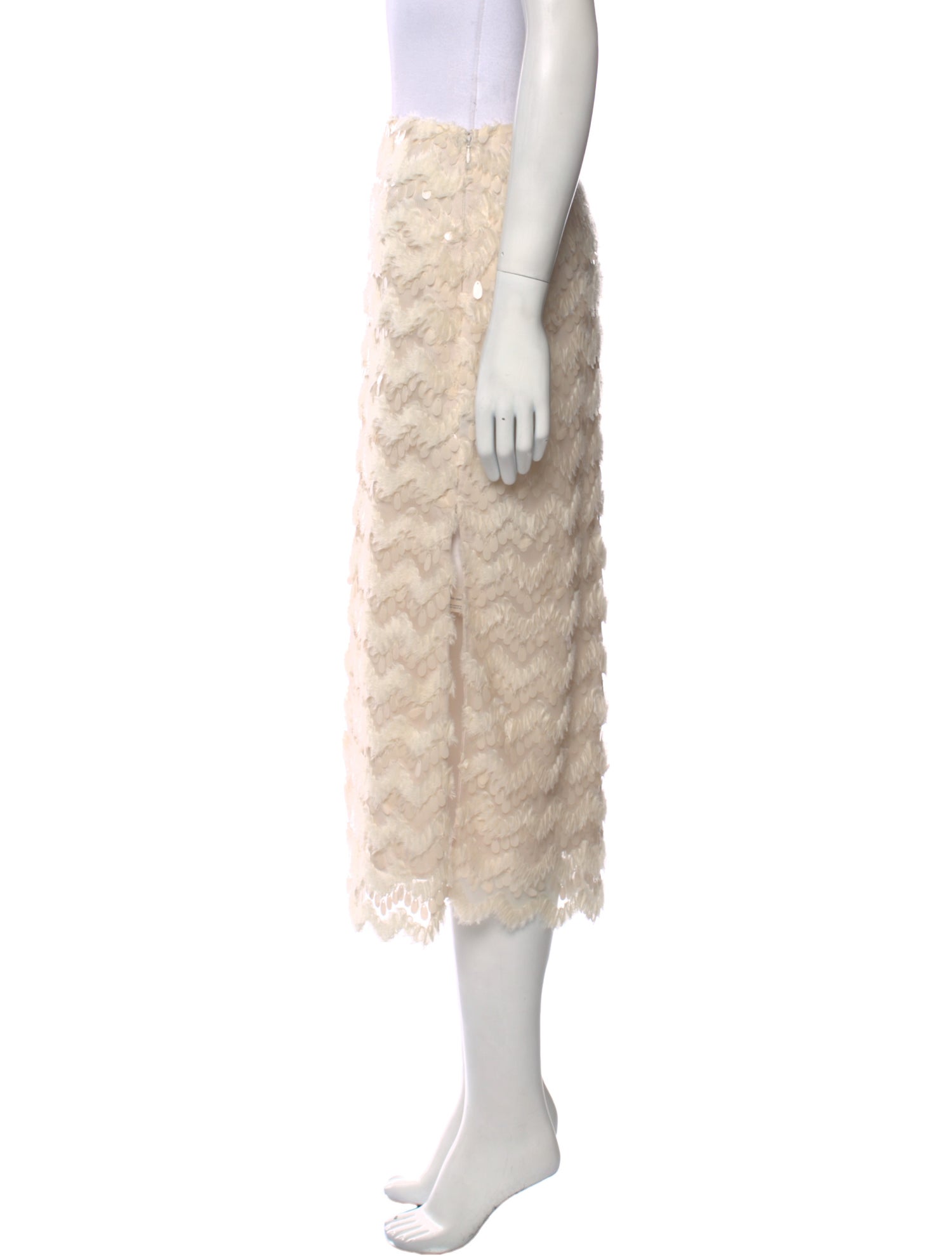 House of Harlow x Revolve Lace Pattern Midi Length Skirt