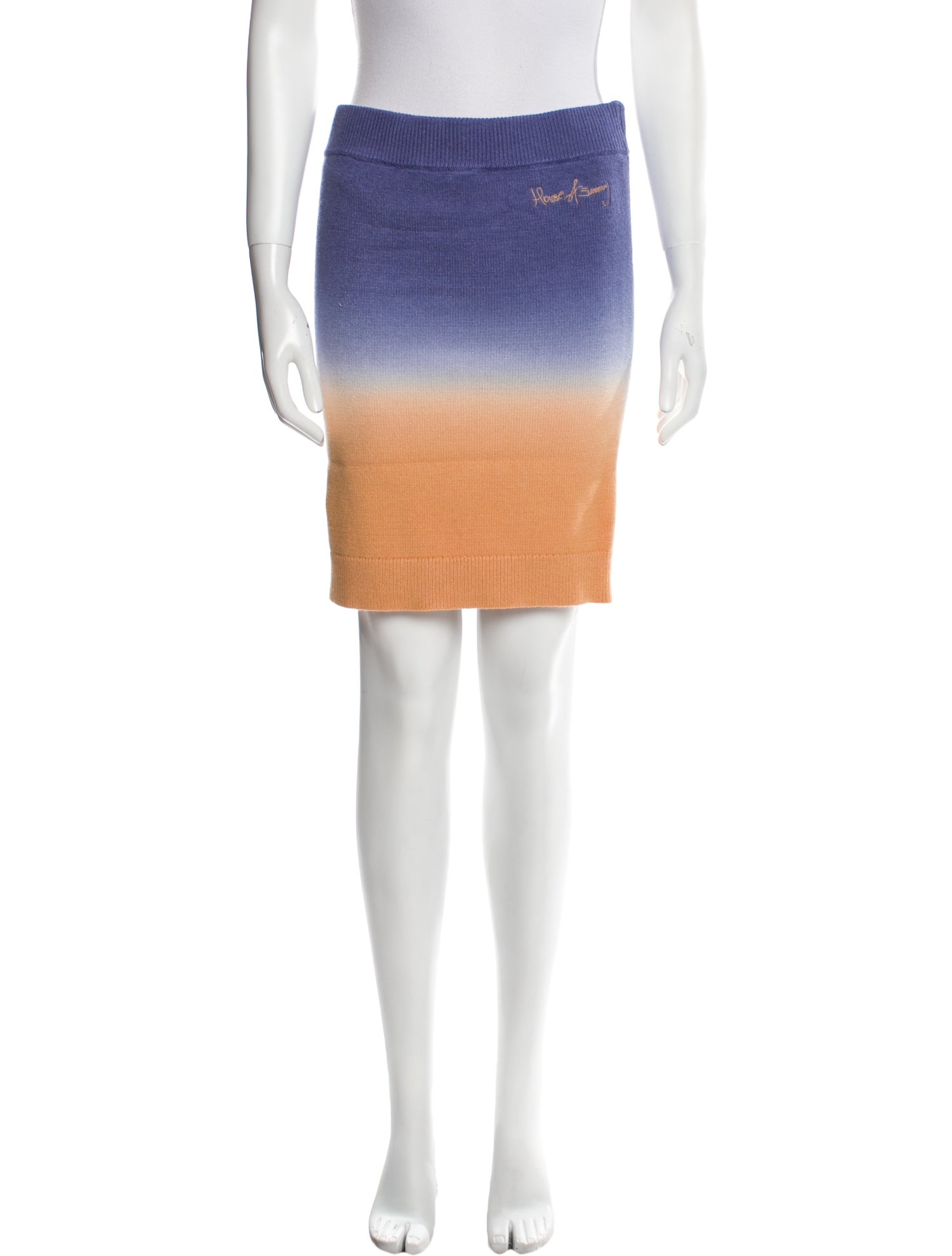 House of Sunny Colorblock Pattern Mini Skirt