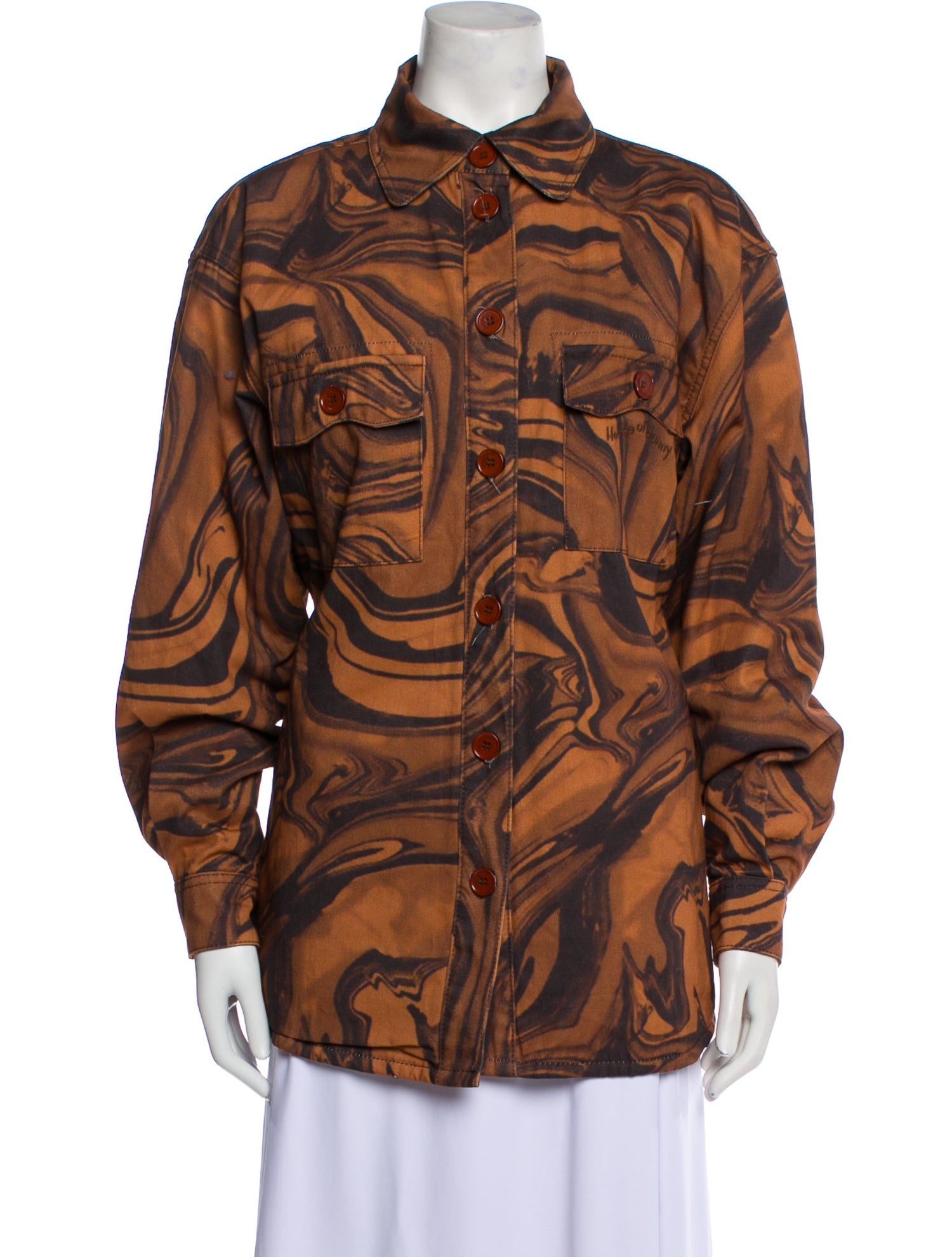 House of Sunny Printed Coat w/ Tags