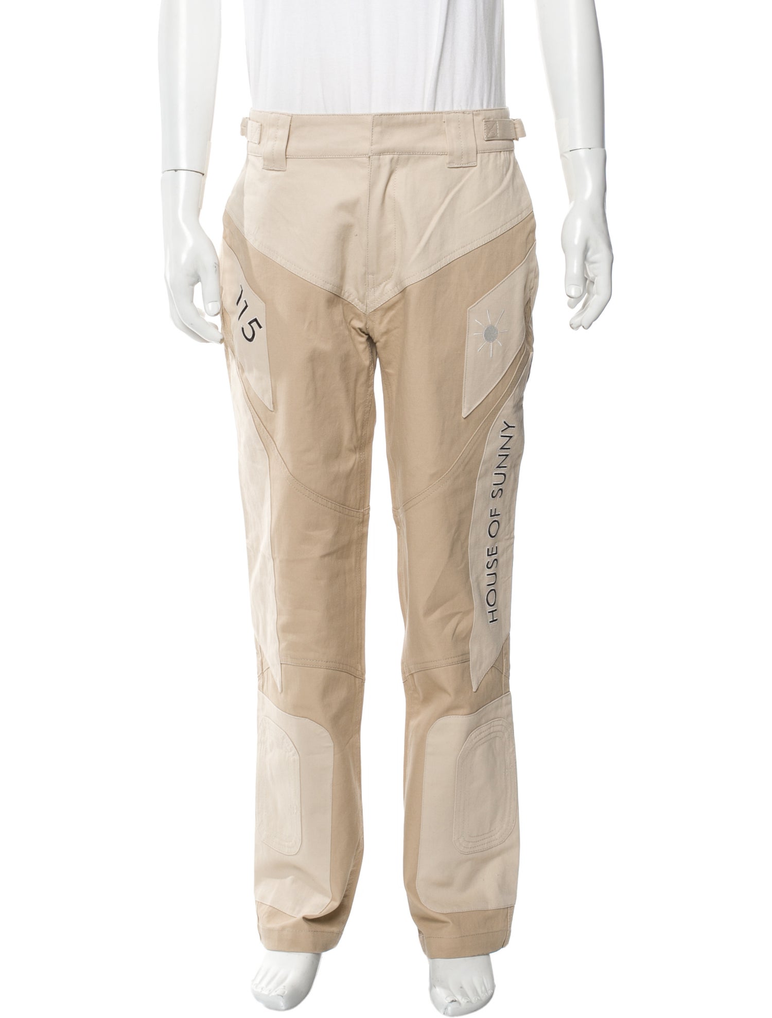 House of Sunny Colorblock Pattern Cargo Pants w/ Tags