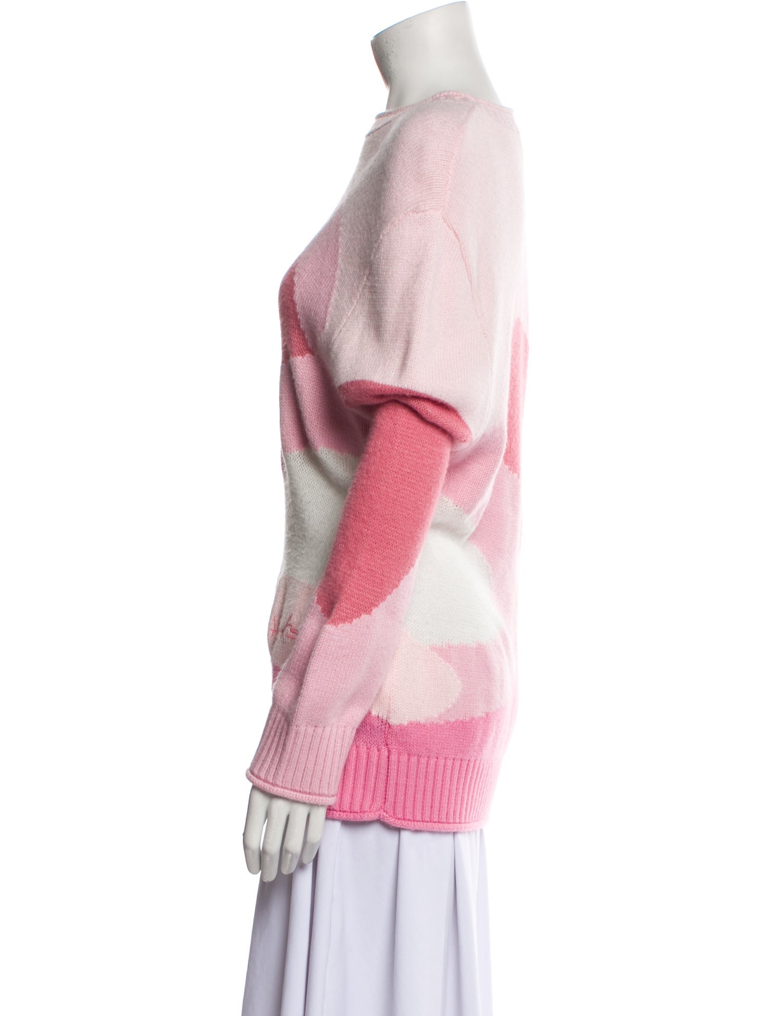 House of Sunny Striped Mock Neck Sweater