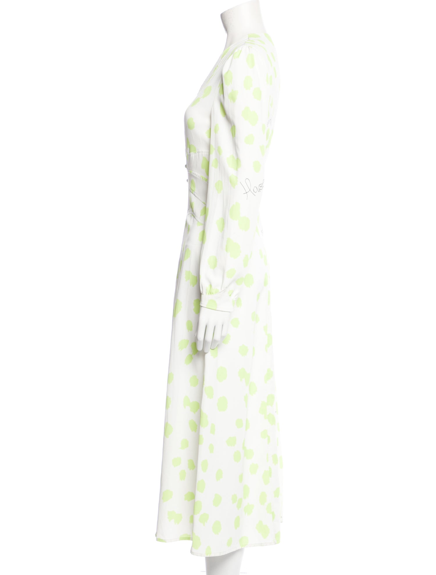House of Sunny Polka Dot Print Long Dress