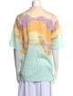House of Sunny Printed Short Sleeve Button-Up Top