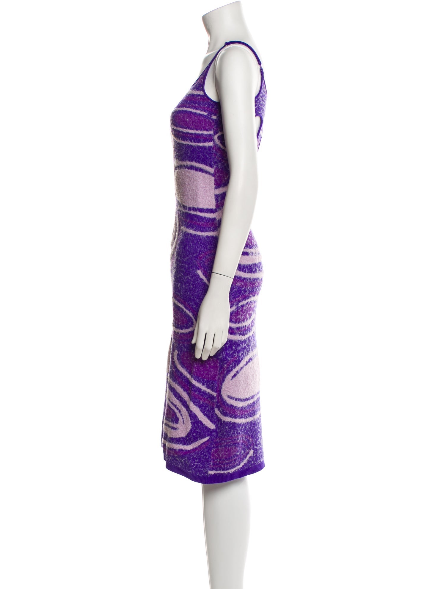 House of Sunny Printed Knee-Length Dress